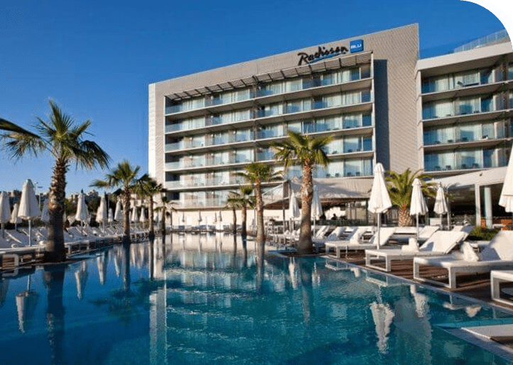 Pool of Radisson hotel Split