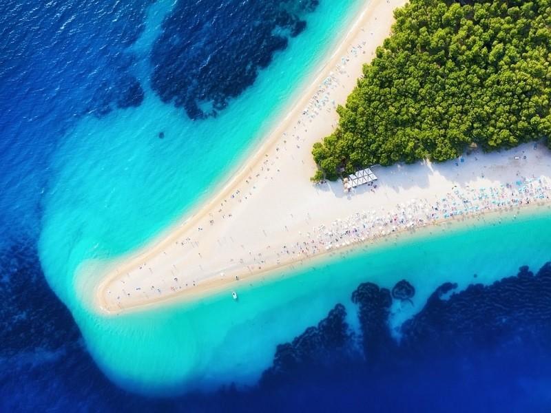 Bol beach on Brac Island Split Croatia