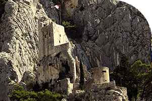 Mirabella fortress in Omis, Croatia