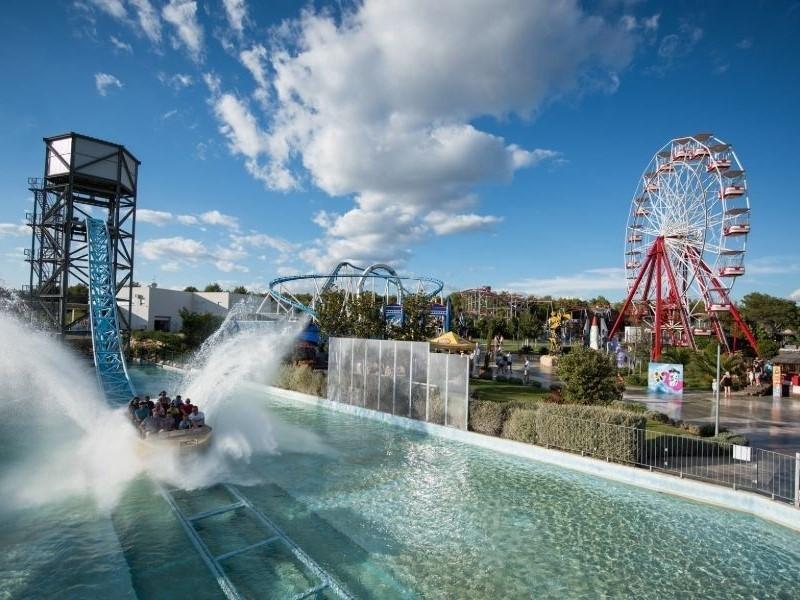 Arial view on Amusement Park Mirnovec