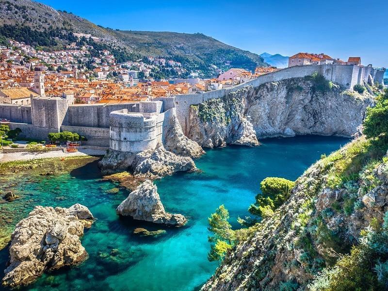 City walls of Dubrovnik Croatia