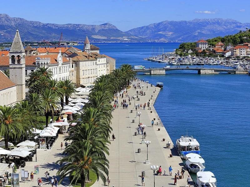 Arial view of Trogir city