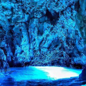 Blue cave grotto