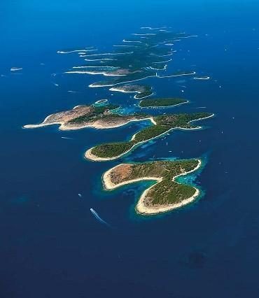 Archipelago in front of Hvar Island