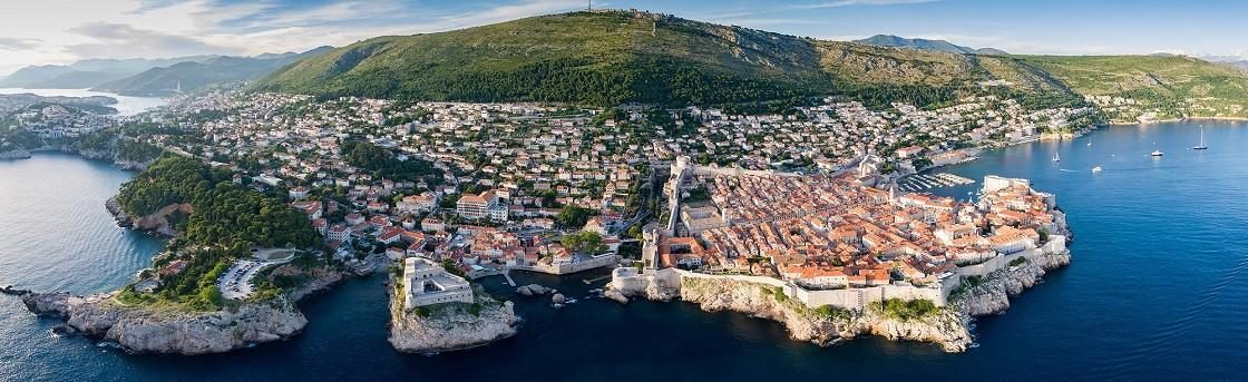 Dubrovnik city from the air