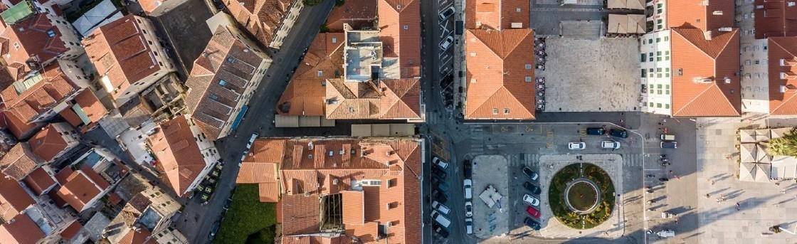 Old town Varos in Split Croatia